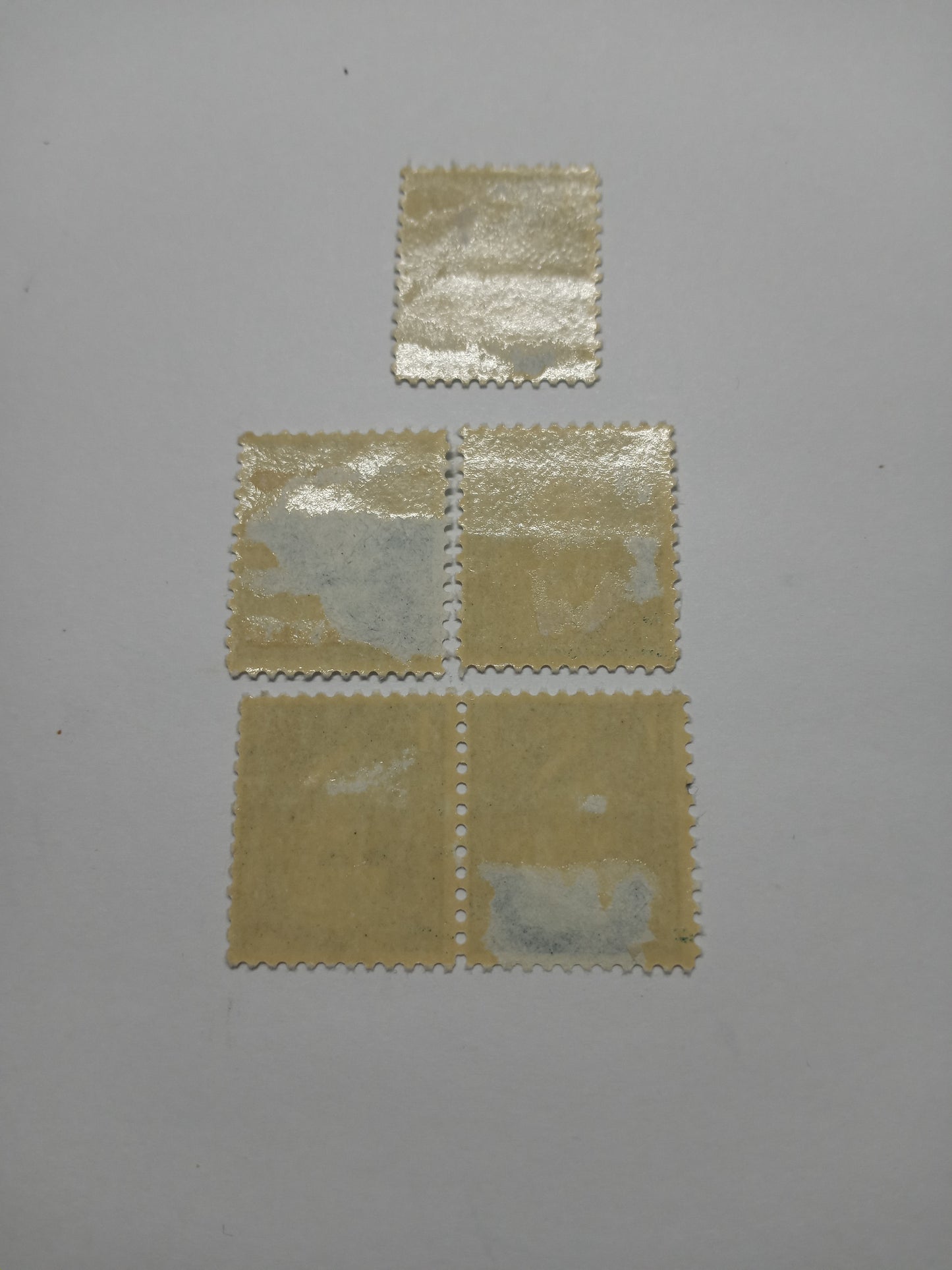 5 Antique 1 cent Postage Stamps President Thomas Jefferson Green (Rare Vintage )