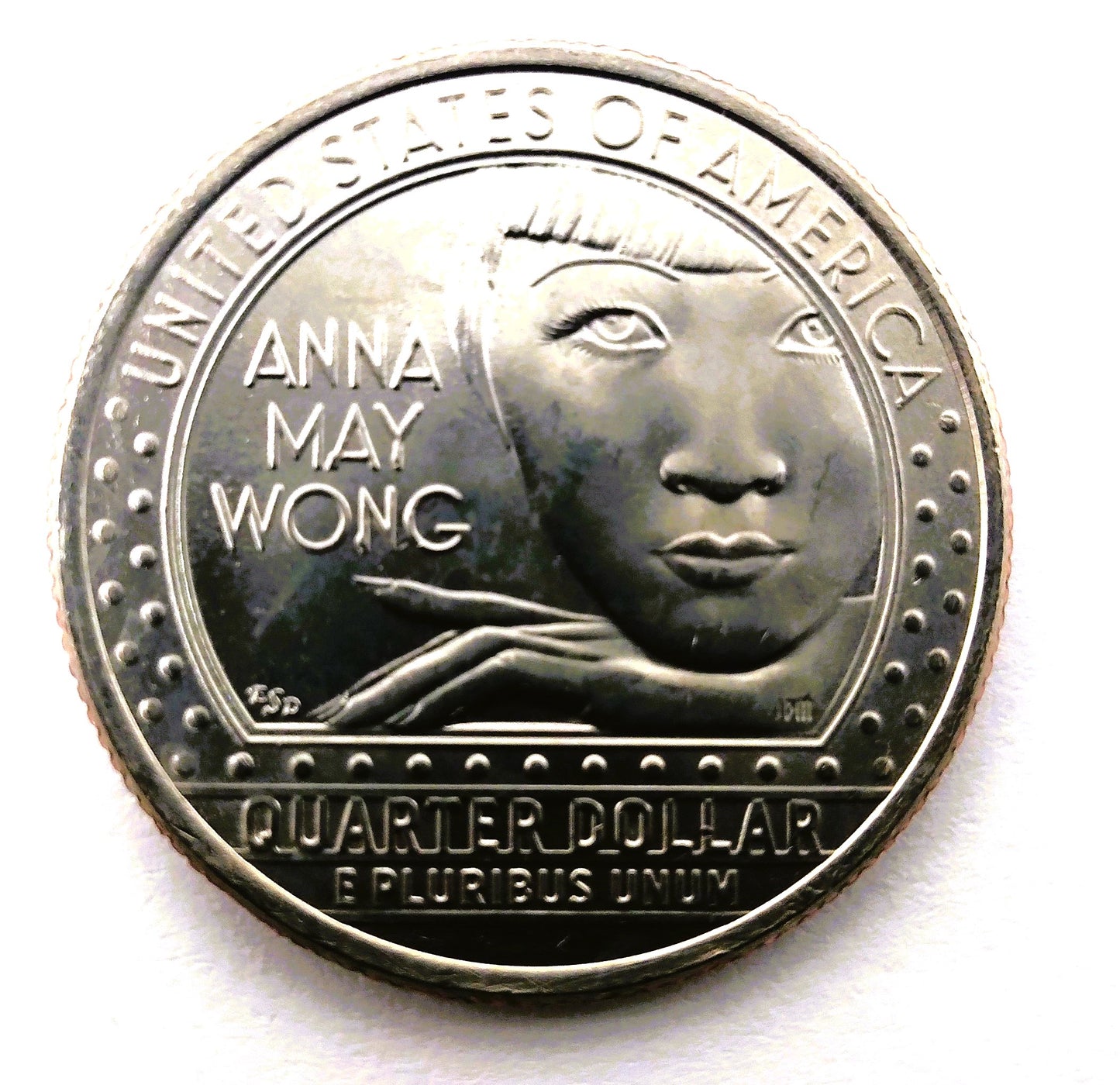 A 2022 Anna May Wong – Quarter Die Chip Reverse (Name Error)