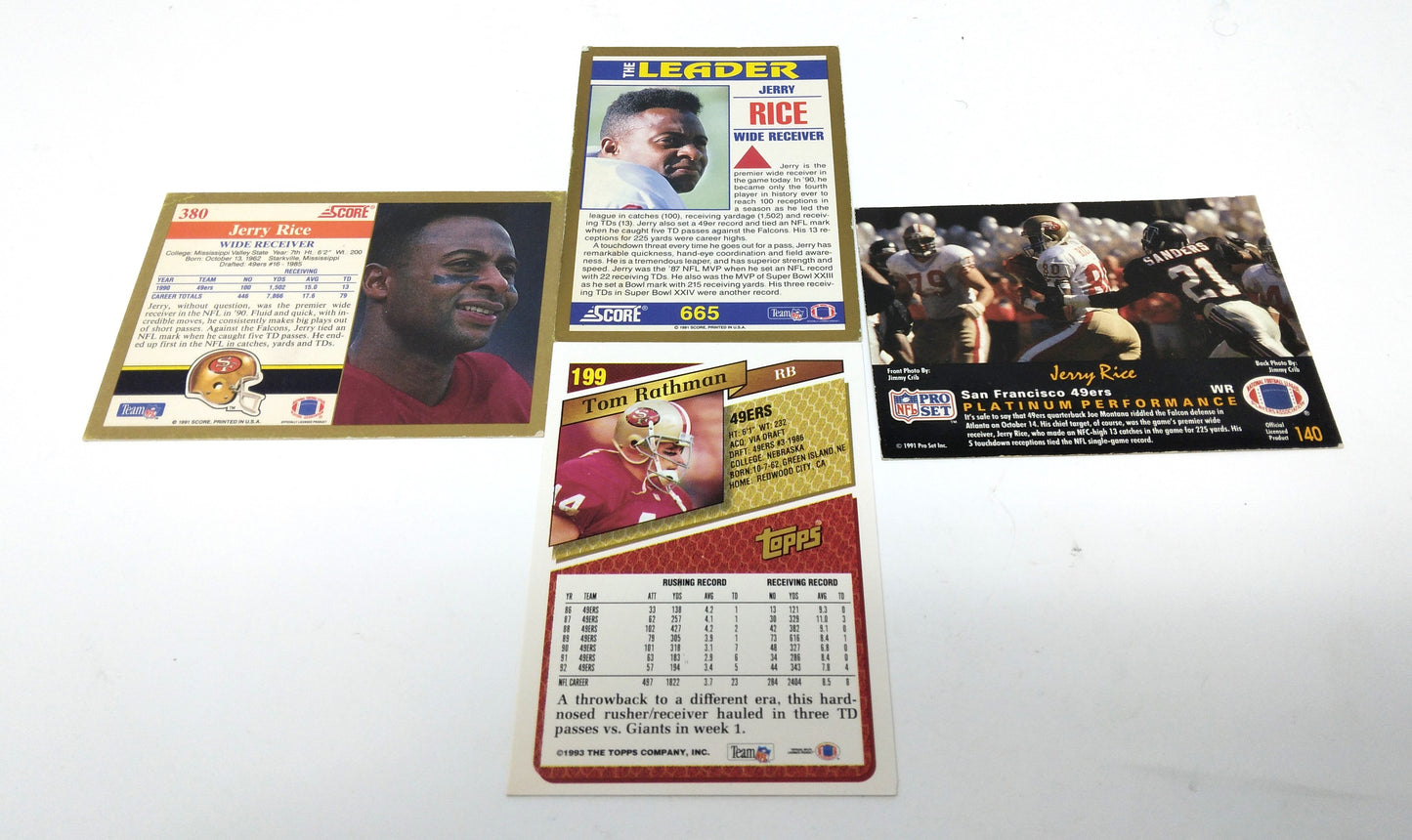 1990S 49’S NFL TOPPS FOOTBALL CARDS COLLECTION (4)