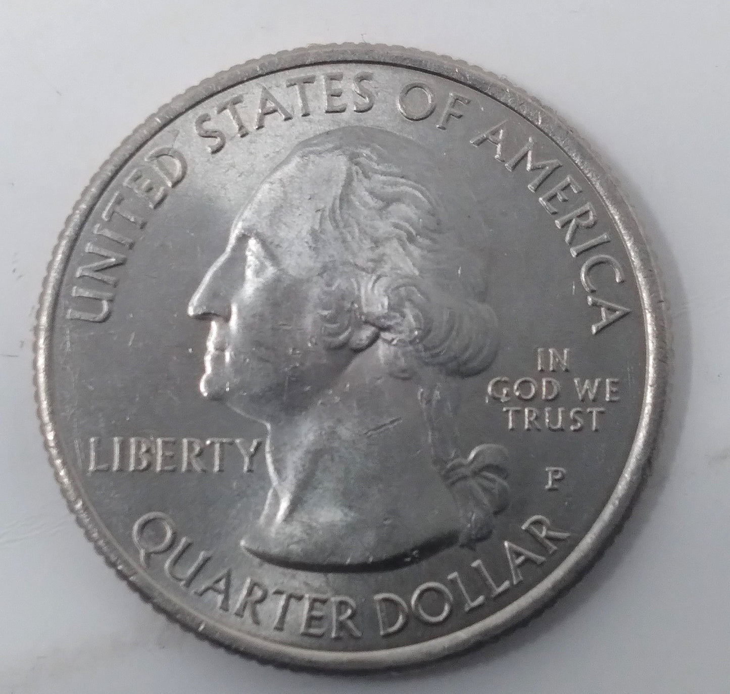 2015 P Saratoga New York Quarter Interior Die Break Mint Error