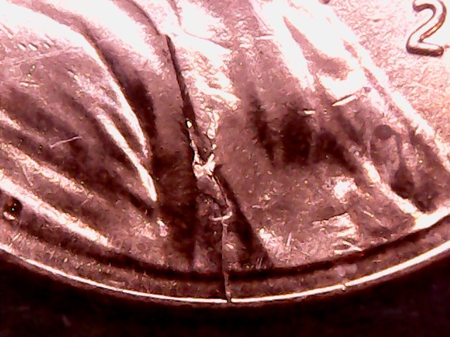 2023 P Lincoln Shield Cent Obverse & Reverse Retained Die Break Error