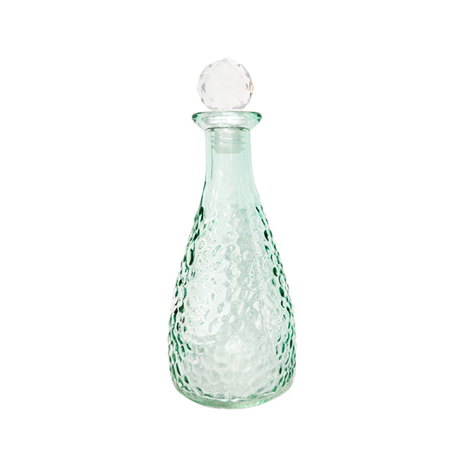 Set 4 Vases Pink Purple Green and Clear
