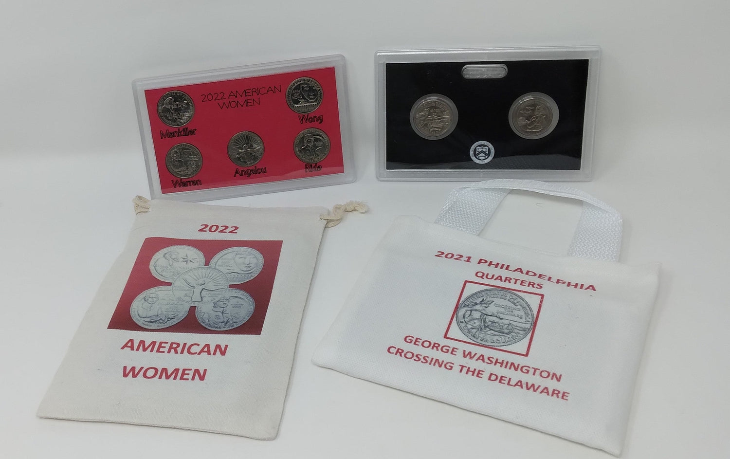 For Keepsake Treasures: Hand Made 2022-2025 Philadelphia Women's and Men's Quarters Series Collection