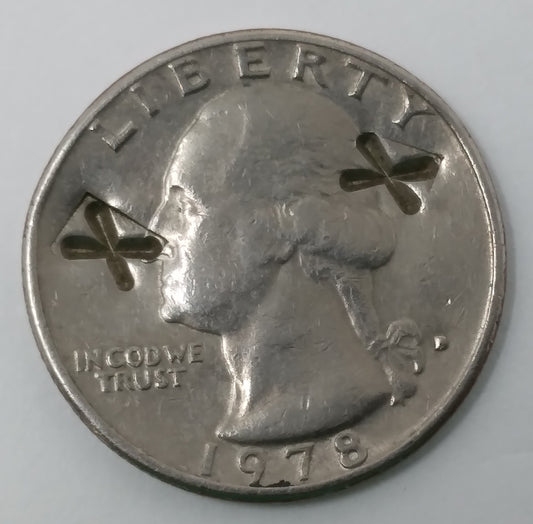 1978 Counter Stamped xx Washington Quarter