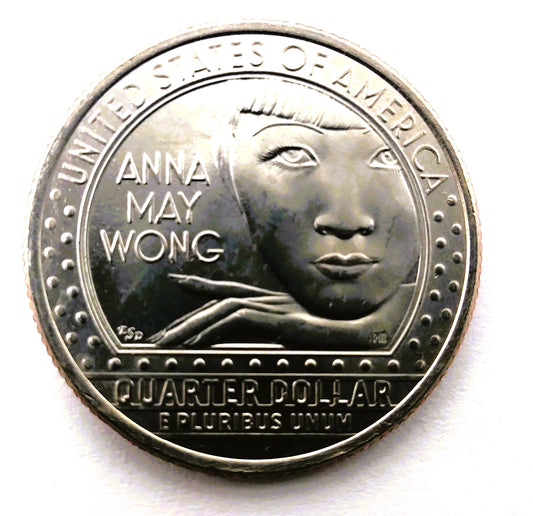 A 2022 Anna May Wong – Quarter Die Chip Reverse (Name Error)