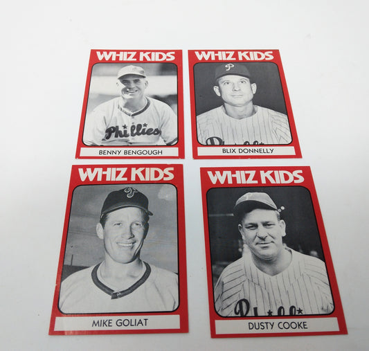 BASEBALL PHILADELPHIA  WHIZ KIDS SET OF 4