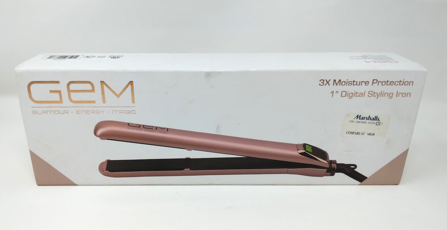 GEM 3X Moisture Protection 1" Digital Styling Iron