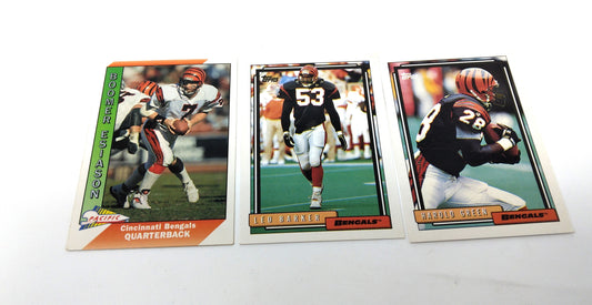 1990S BENGALS NFL TOPPS FOOTBALL CARDS COLLECTION (3)