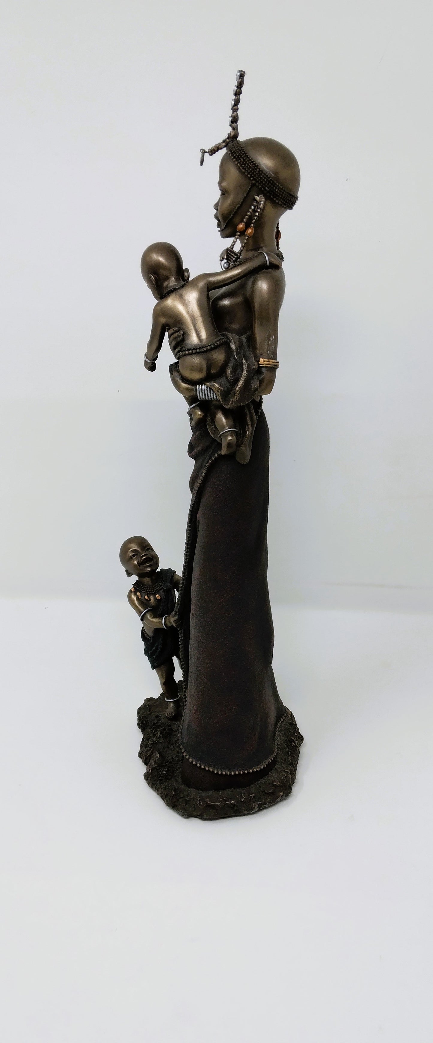 The Soul Journeys Maasai "CHUNGA Gentle Hands" Sculpture is a limited edition
