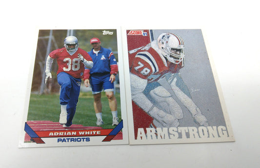 1990S PATRIOTS NFL TOPPS FOOTBALL CARDS COLLECTION (2)