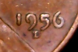 1956 D- LINCOLN WHEAT CENT D/D FS-501 - RPM #001 - REPUNCHED MINT MARK - ERROR!