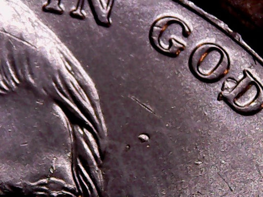 2023 P Jefferson Nickel Obverse Die Chip Error D & GOD