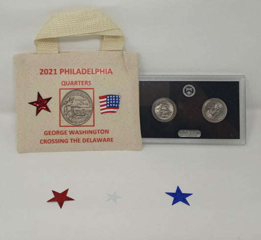 2021 Philadelphia Men’s Quarter Set (Washington Crossing the Delaware & Tuskegee Airmen)