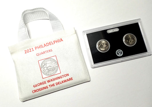 2021 Philadelphia Men’s Quarter Set (Washington Crossing the Delaware & Tuskegee Airmen)